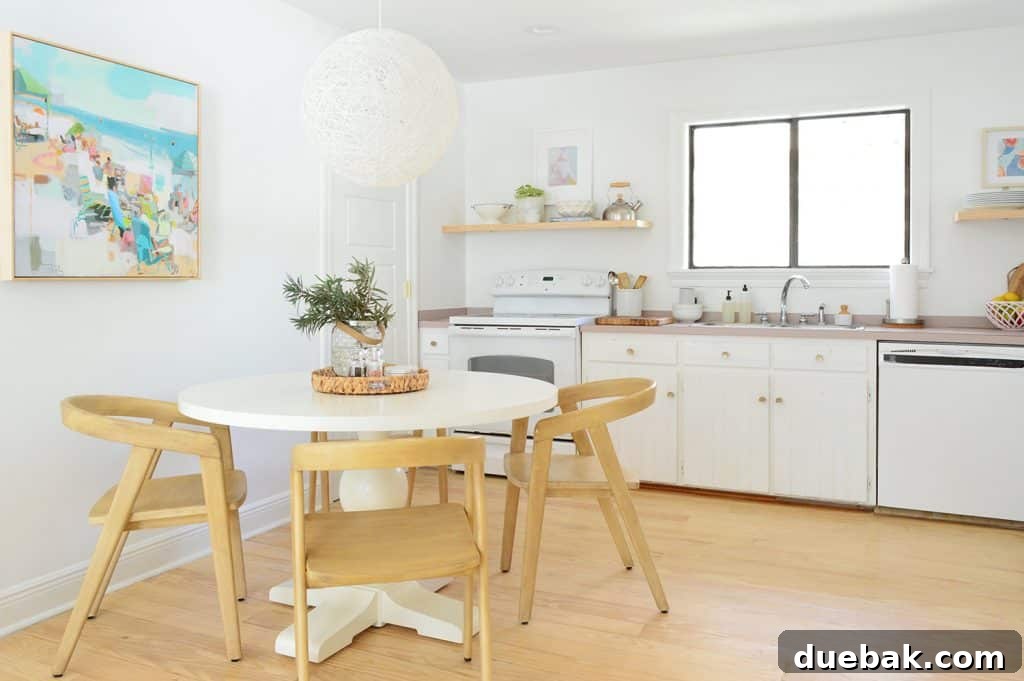 5 Speedy Kitchen Makeovers 24 Minimal White Kitchen With Modern Accents