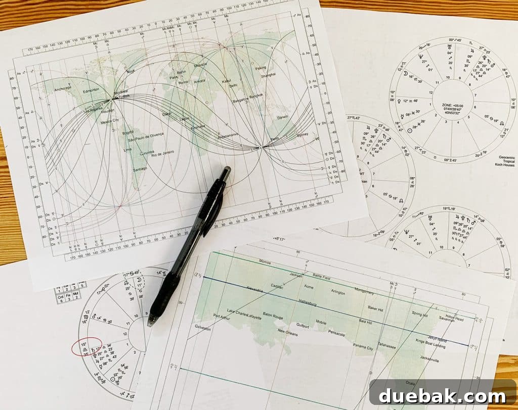 Astrocartography chart or related astrological image