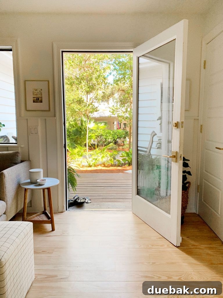 Intimate Comfort: Your Sitting Room Loveseat 15 Open front door with lots of clearance