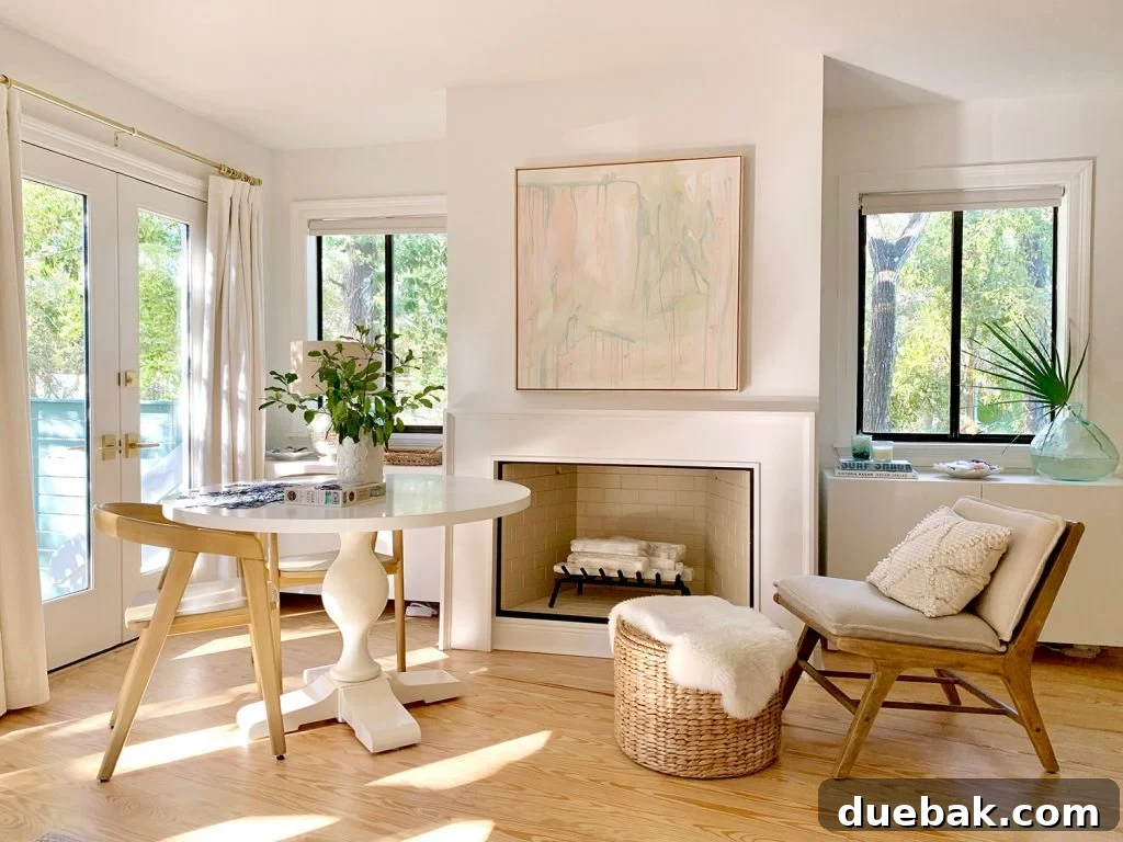 Renovated Bedroom with Fireplace and Puzzle Table