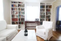 Built-In White Bookcases Framing a Window: Stylish Ideas & Tips