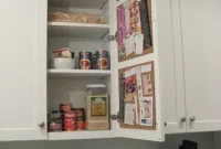 Hanging Recipe Pinboard for Inside Your Kitchen Cabinet