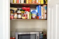 Pantry Remodel: Add Extra Shelves and a Built-In Microwave