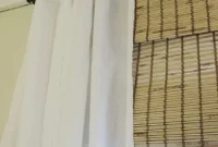 How to Hang Bamboo Blinds with White Curtains for a Polished Look