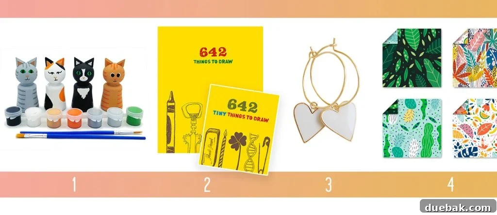 Holiday Gifts Ideas For Kids Teen Peg Painting Kit 642 Things To Draw Heart Earrings Origami Paper