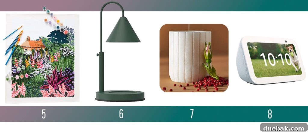 Holiday Gifts Ideas For Men Women Adult Paint By Numbers Kit Candle Warmer Holiday Candle Echo Show 5