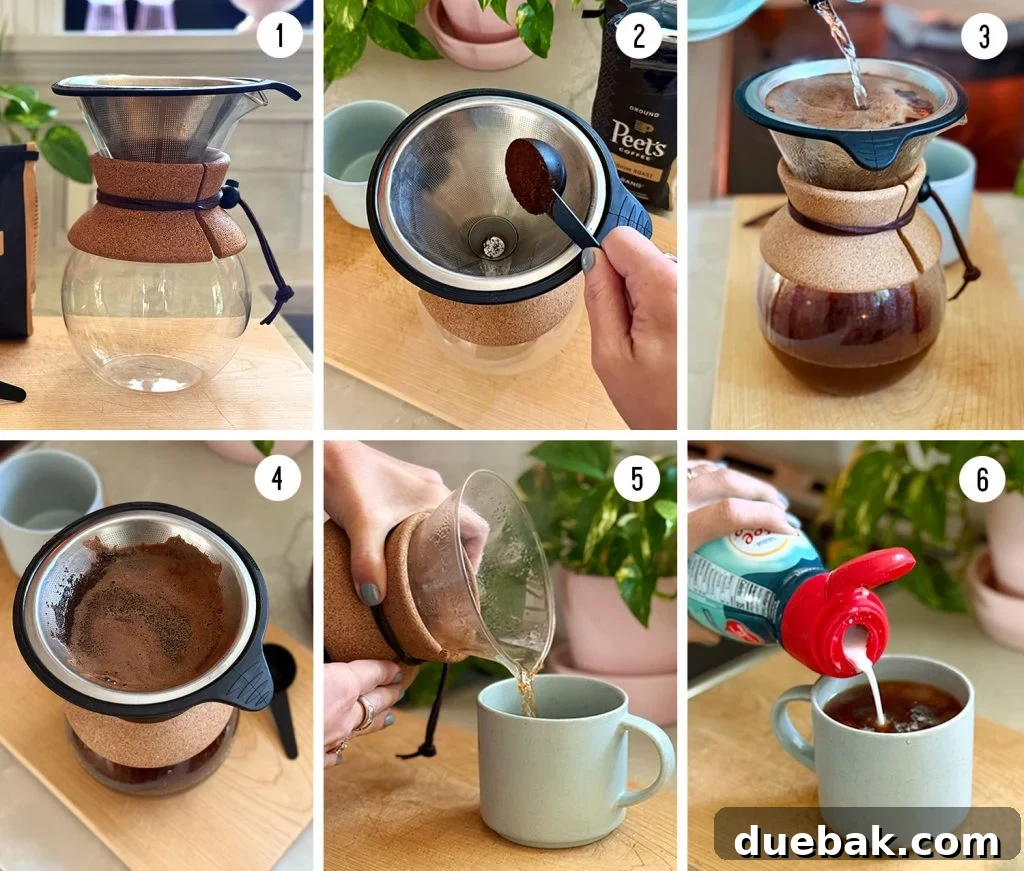 6 Step Instructions To Make Pour Over Coffee at Home