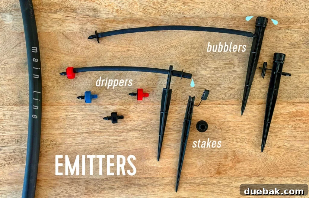 Emitters For Drip Irrigation System Drippers and Bubblers