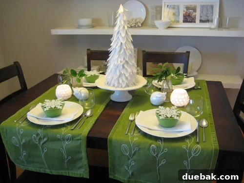 Holiday table setting 1