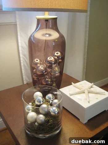 Moss and metallic decor 1