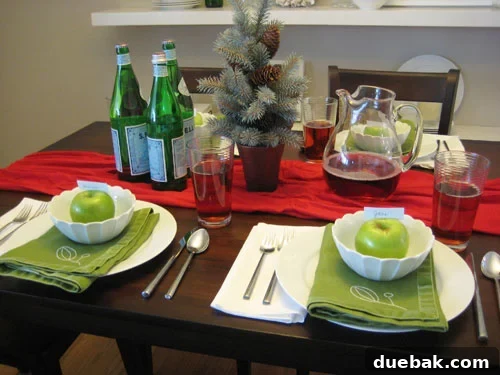 Holiday table setting 2