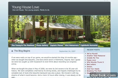 really old wordpress blog young house love beginning of bloggin