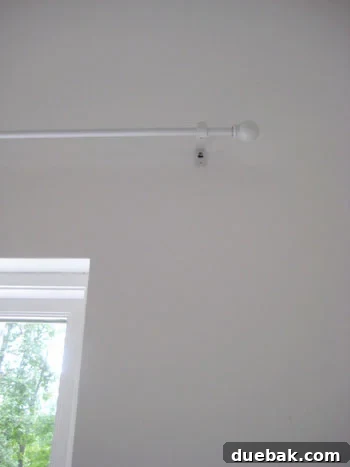 installing curtain rod