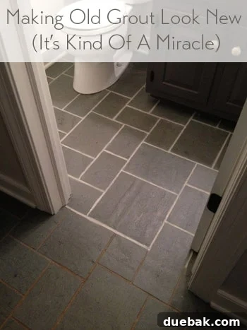 How We Restored Stained Grout to Bright White in One Weekend 2 how to make discolored dirty grout between tiles look clean and new