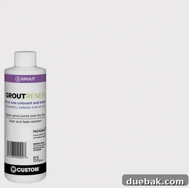 How We Restored Stained Grout to Bright White in One Weekend 3 GroutRenew Paint In Artic White