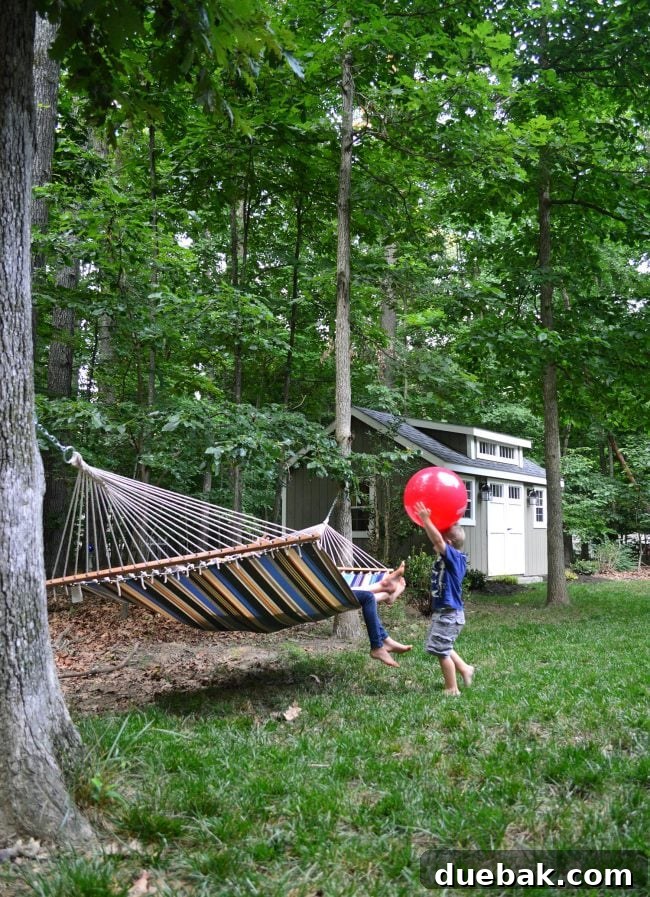 Backyard hammock
