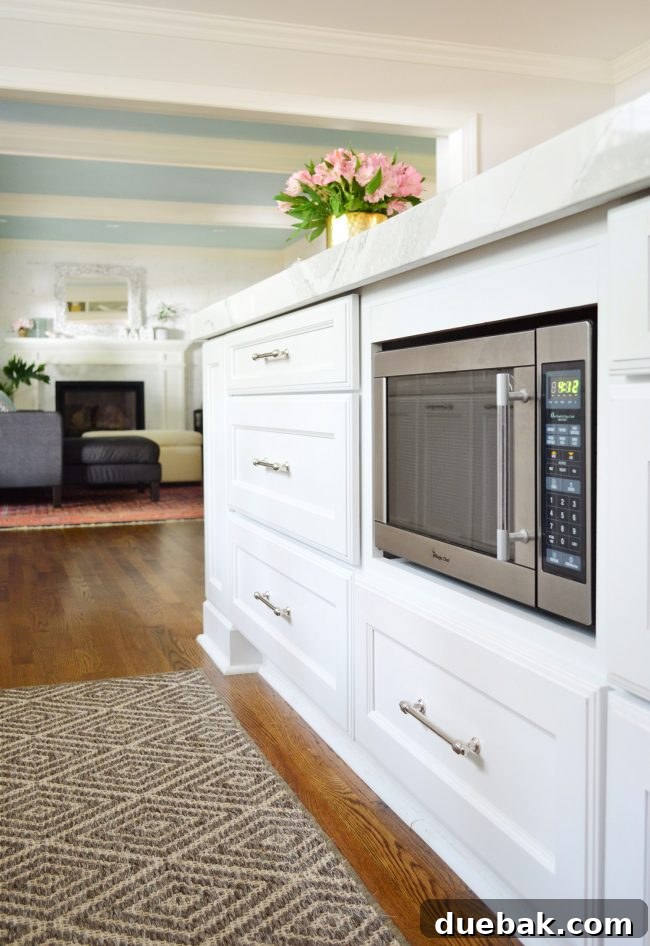Under-counter microwave