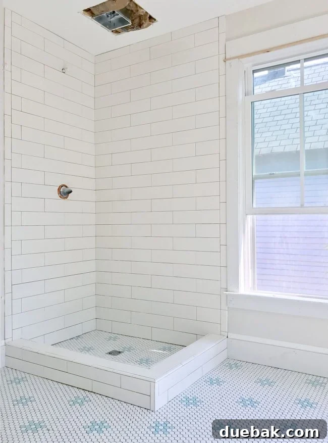Beach House White and Blue Hex Tile Installation Guide 2 img 83553 1