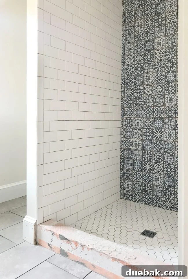Beach House White and Blue Hex Tile Installation Guide 13 img 83553 12