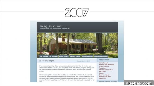 Early blog design