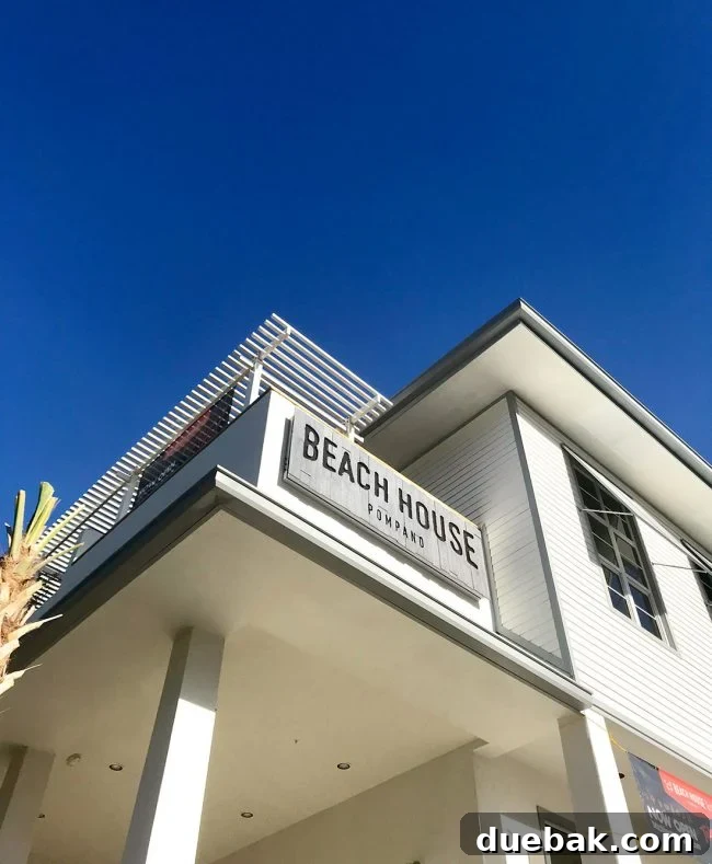 front signage at Beach House restaurant in Pompano Beach Florida