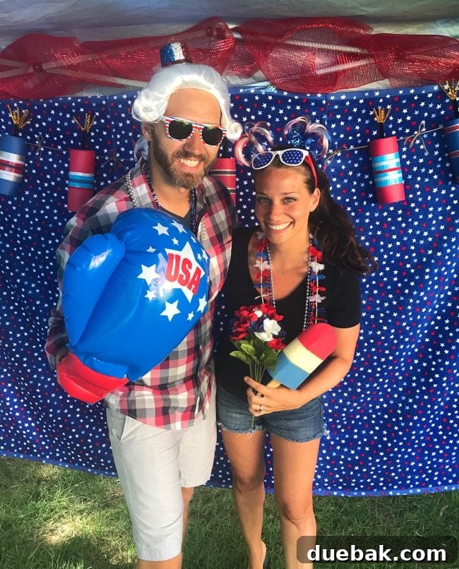 Photobooth tent with props