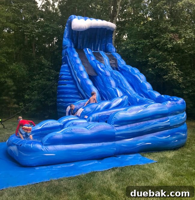 Two story waterslide