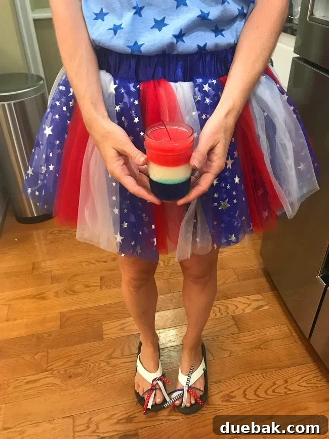 Host outfit and decorated flip-flops