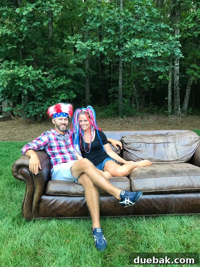 Leather sofa outdoors