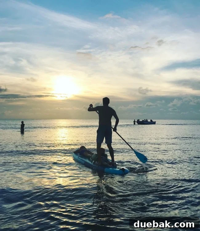 Cape Charles, VA: Your Guide to the Charming Beach Town 10 paddleboarding with children at sunset at cape charles beach