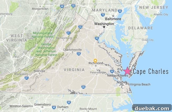 Cape Charles, VA: Your Guide to the Charming Beach Town 5 map of cape charles virginia