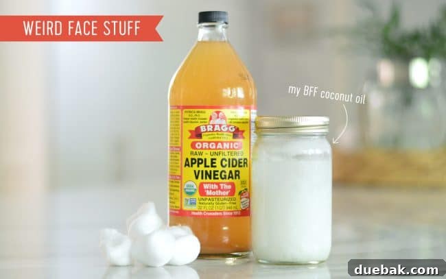 eco green beauty care apple cider vinegar coconut oil