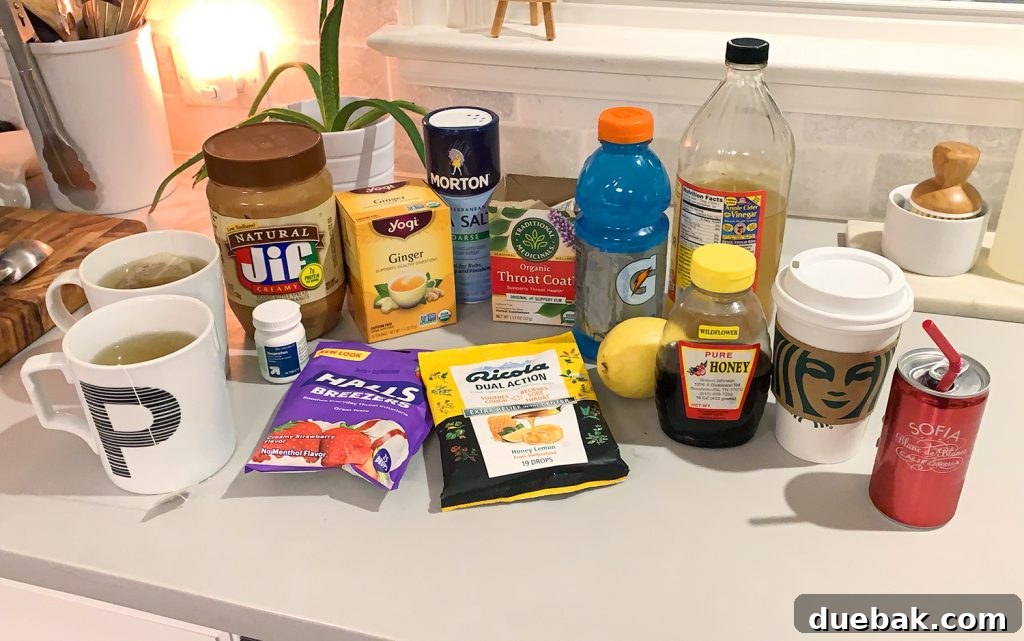 Throat coat tea and remedies