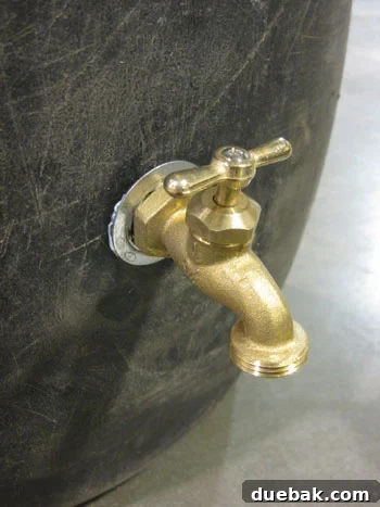 howtorainbarrelfinishedfaucet