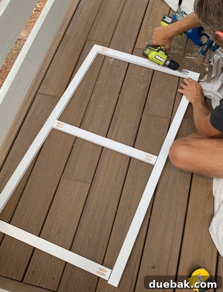 DIY Headboard Ideas: Simple Projects for a Stylish Bedroom 6 John building simple wood frame with 1x2 boards and pocket holes in figure 8 shape