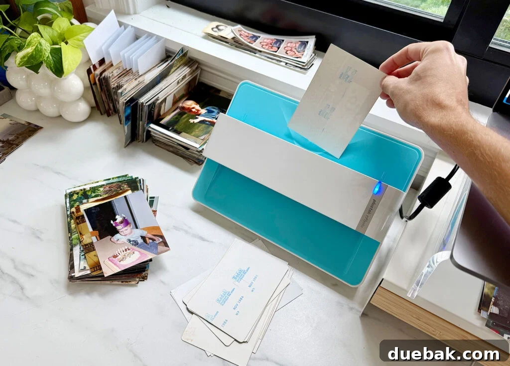 Placing Photo In Plustek ePhoto Scanner