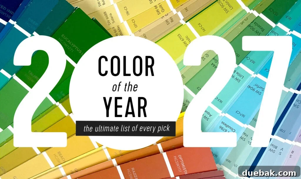 Every 2027 Color of the Year In One Place
