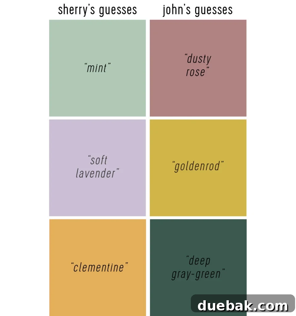 Sherry and John 2027 Color of the Year Guesses