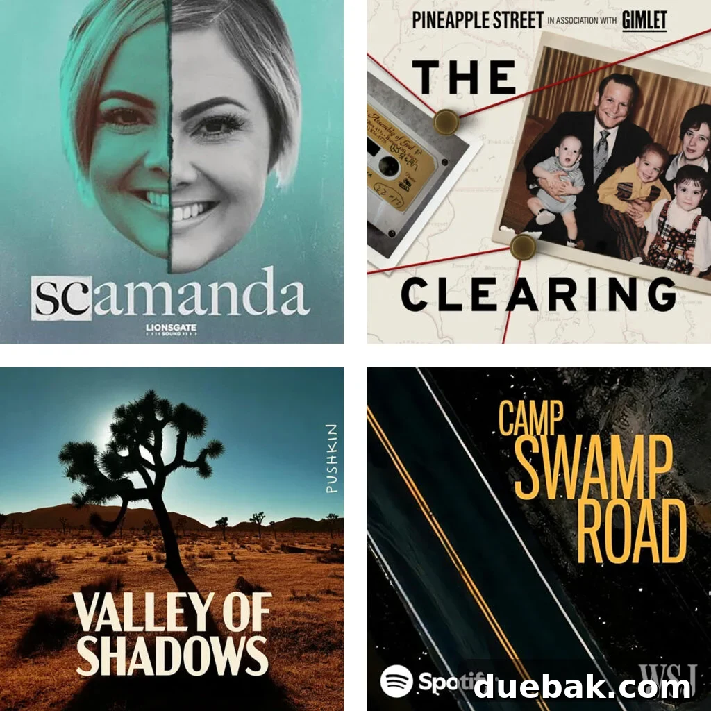 Favorite True Crime Podcasts Scamanda The Clearing Valley of Shadows Camp Swamp Road