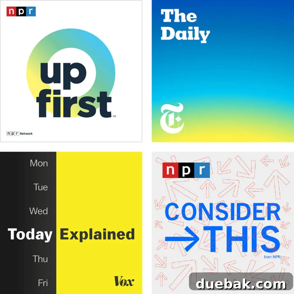 Favorite News Podcasts Up First The Daily Today Explained Consider This