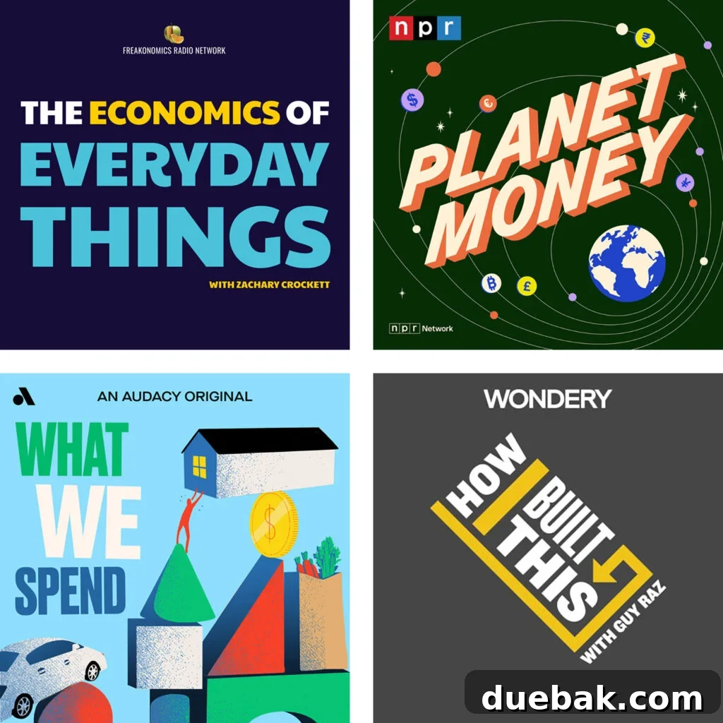Favorite Business Money Podcasts The Economics of Everyday Things Planet Money What We Spend How I Built This